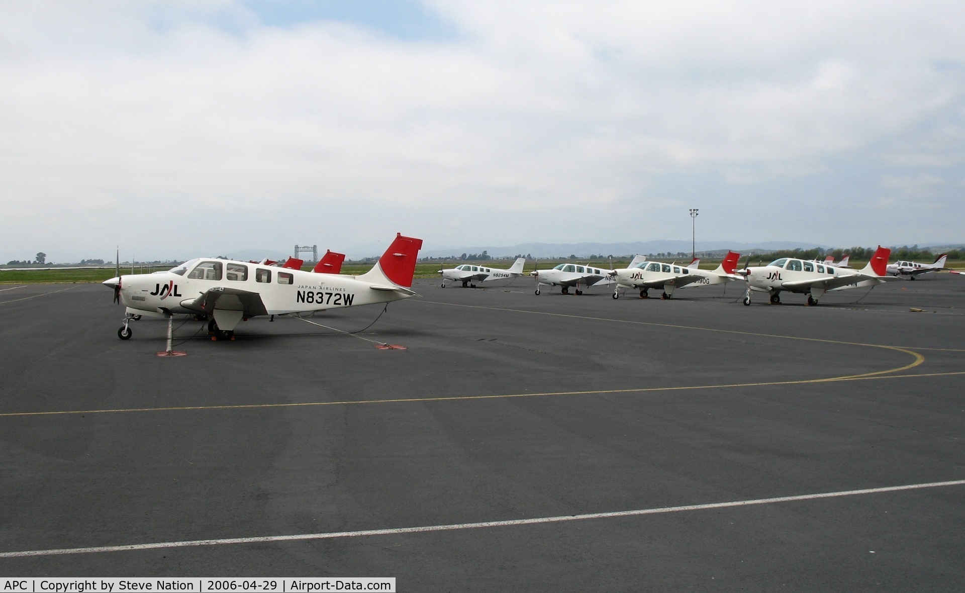 Napa County Airport (APC) - Bonanzas on IASCO-JAL ramp @ Napa Valley Airport, CA
