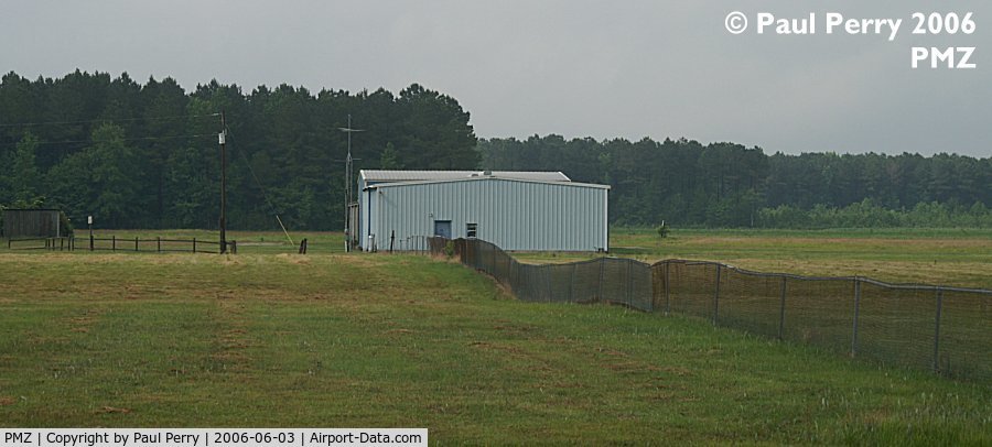 Plymouth Municipal Airport (PMZ) - And here are those hangars, seen from the Main Building