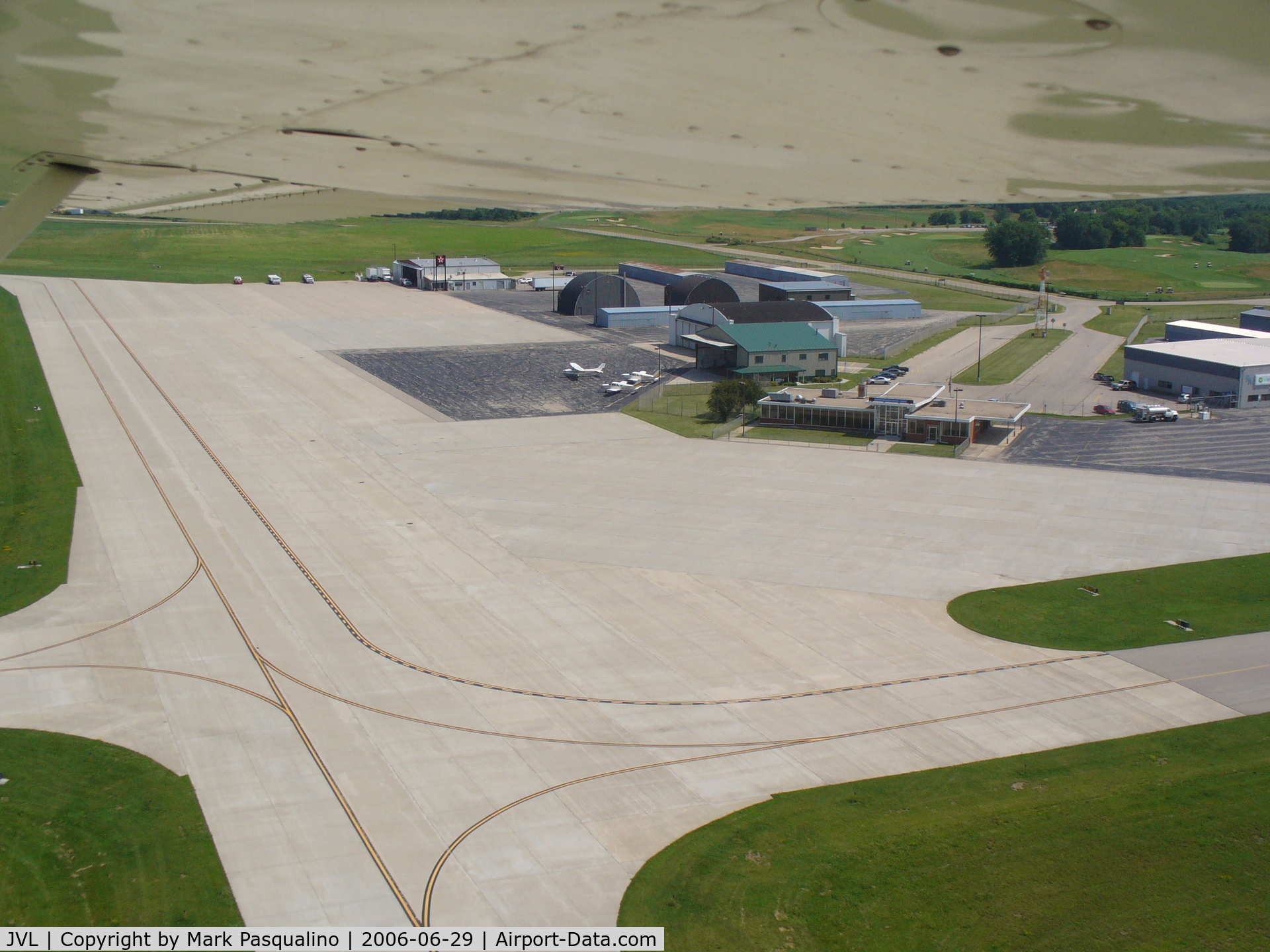 Southern Wisconsin Regional Airport (JVL) - Main Terminal and ramp