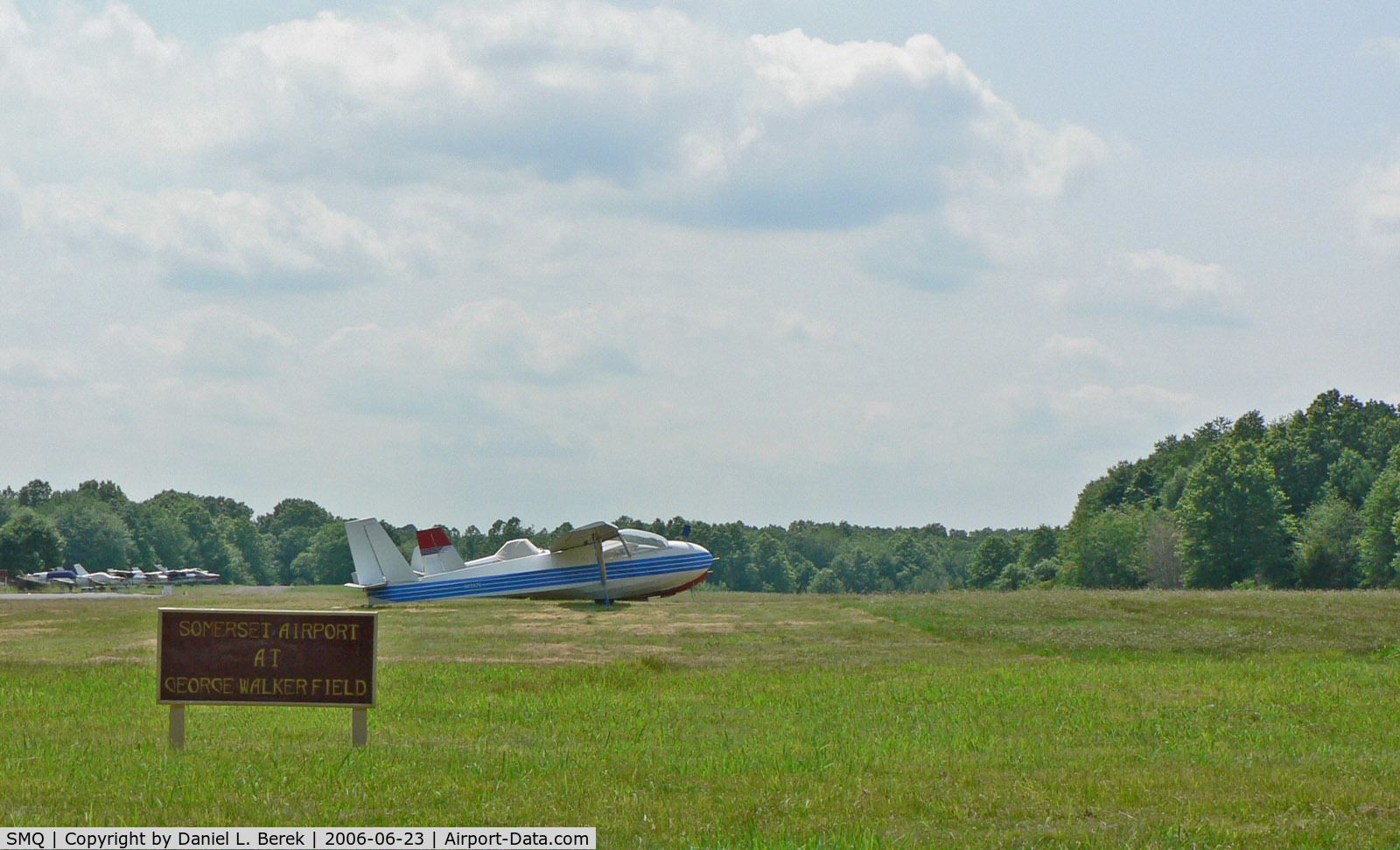 Somerset Airport (SMQ) - The grass strip is home to sailplanes and other more older aircraft.