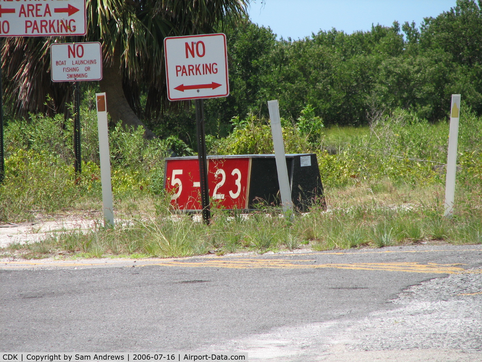 George T Lewis Airport (CDK) - runway signs