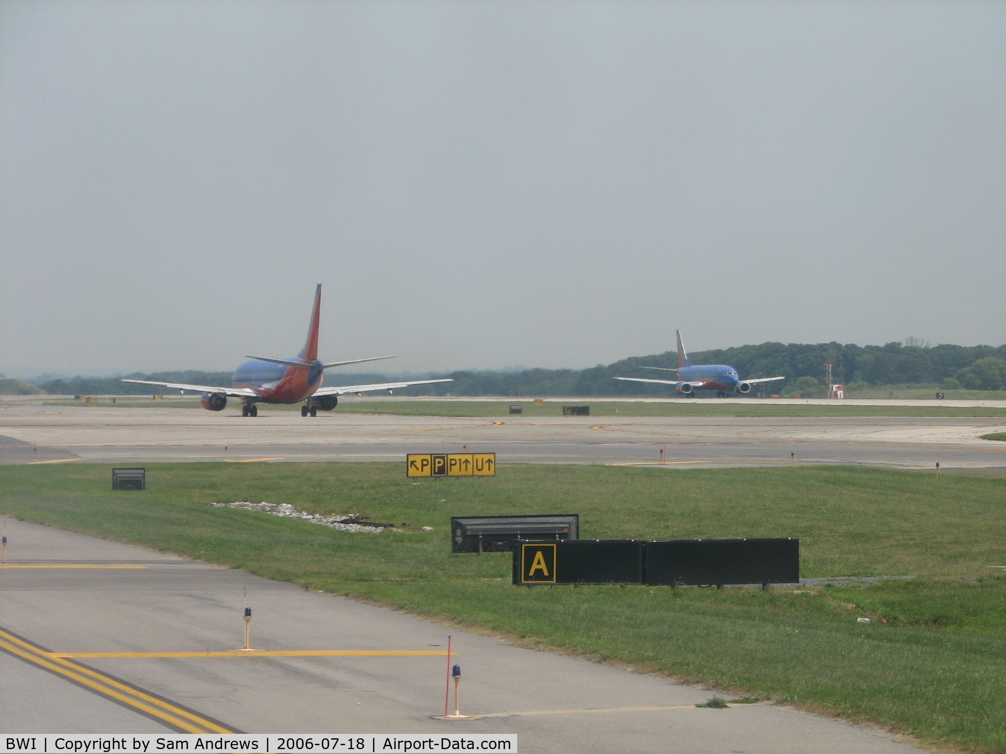 Baltimore/washington International Thurgood Marshal Airport (BWI) - One leaving and one coming.