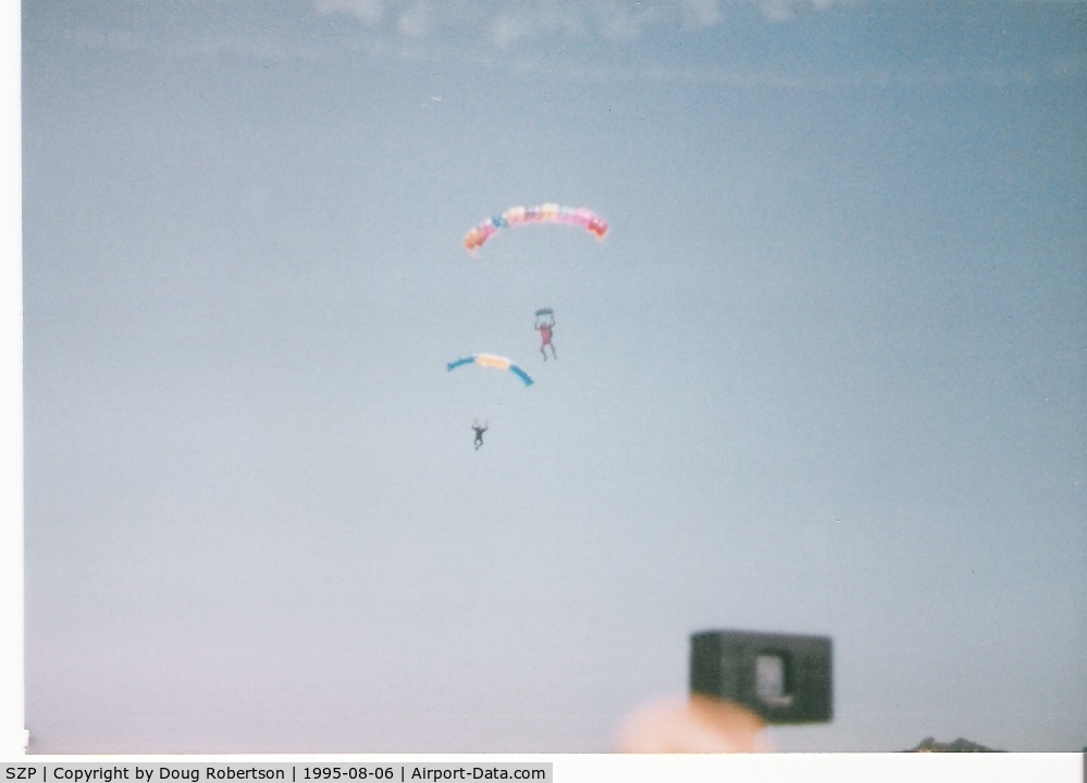 Santa Paula Airport (SZP) - Sport Parachutists Opening act at 65th Anniversary Airshow