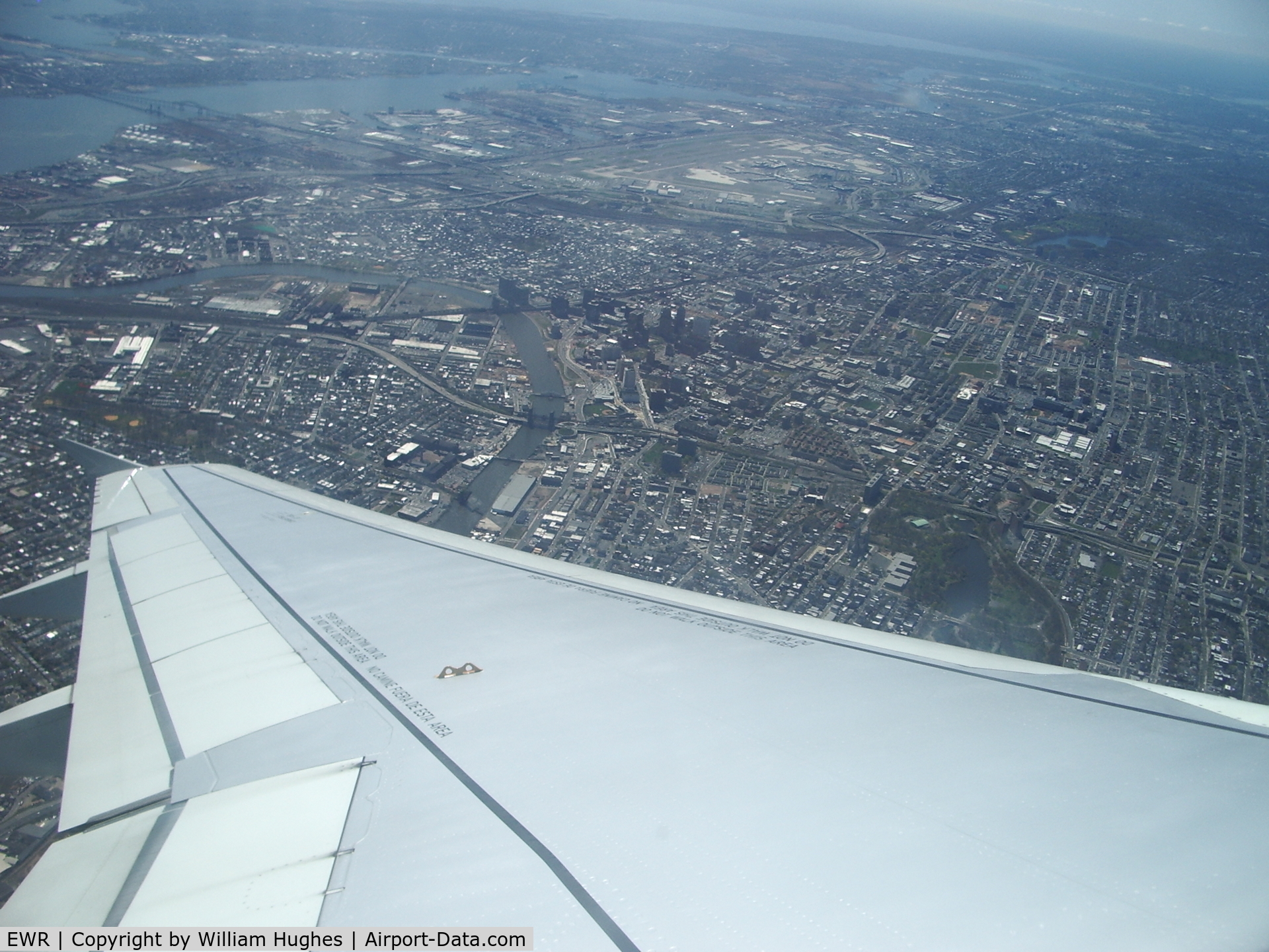 Newark Liberty International Airport (EWR) - after takeoff for Ft Lauderdale