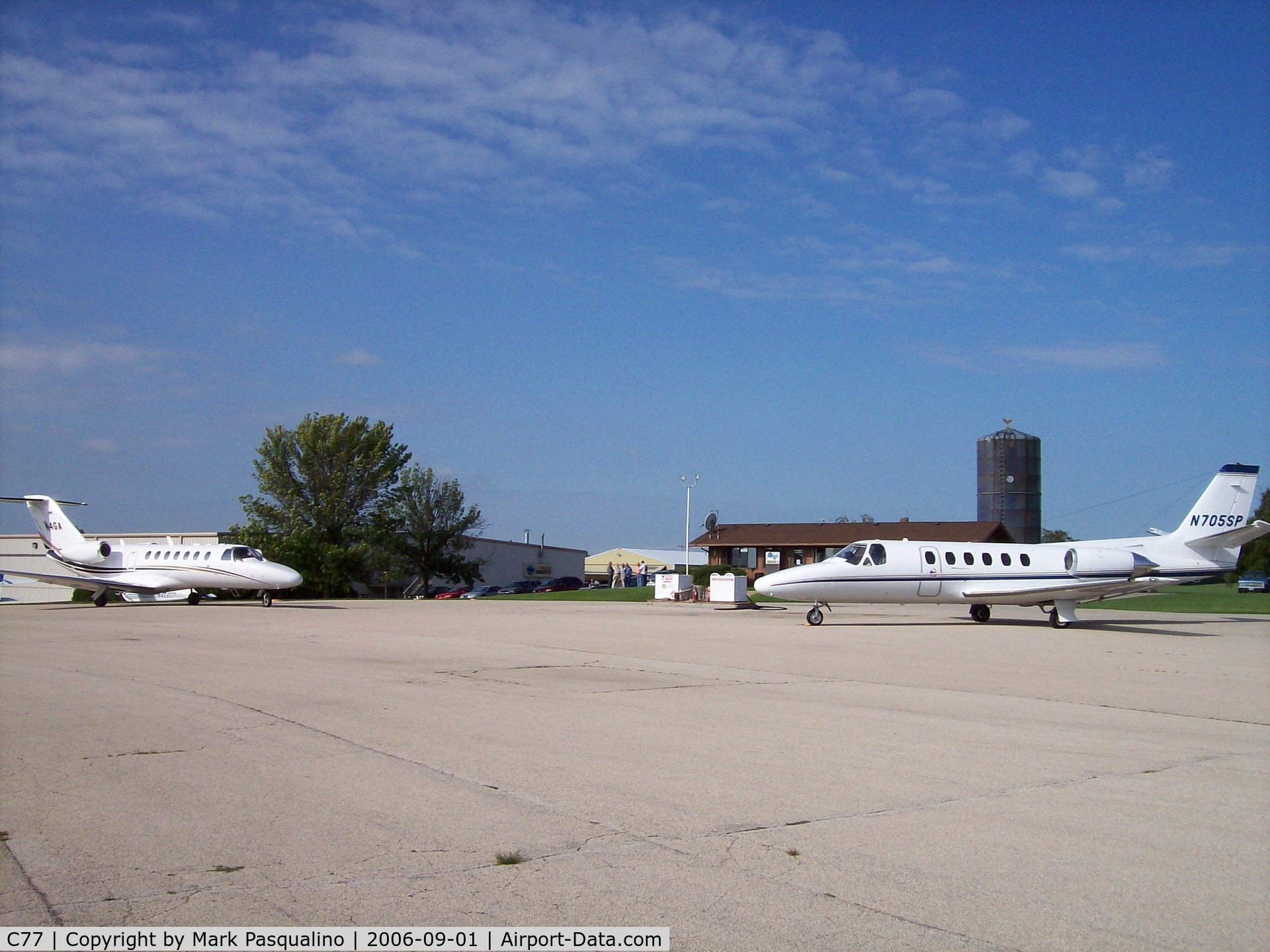 Poplar Grove Airport (C77) - Two business jets at Poplar Grove on the same day.
