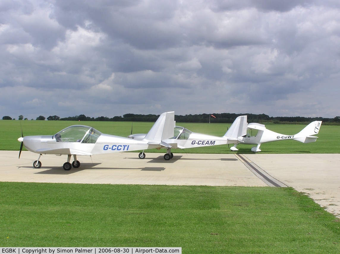 Sywell Aerodrome Airport, Northampton, England United Kingdom (EGBK) - Part of the training fleet awaiting customers