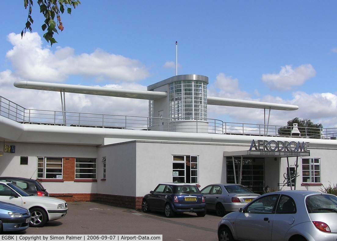 Sywell Aerodrome Airport, Northampton, England United Kingdom (EGBK) - View of the airport hotel