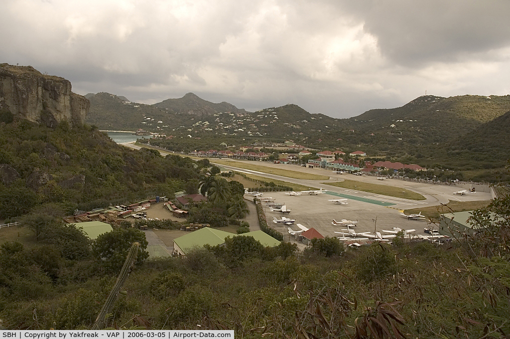 Gustaf III Airport, St. Jean, Saint Barthélemy Guadeloupe (SBH) - overview