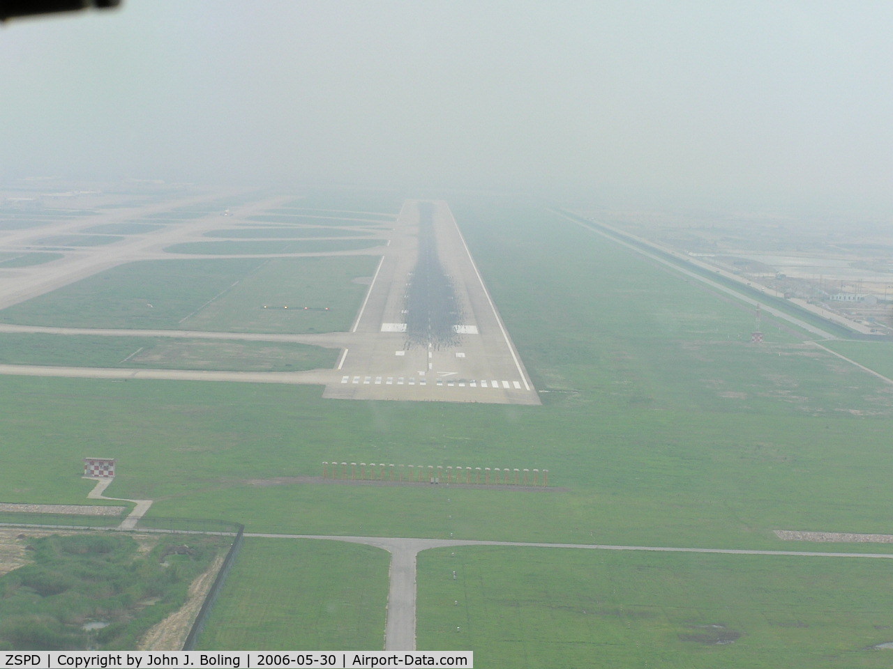 Shanghai Pudong International Airport, Shanghai China (ZSPD) - Runway 17 at Shanghai Pu Dong Airport