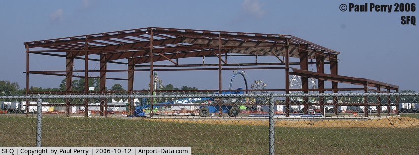 Suffolk Executive Airport (SFQ) - New structure going up, set well away from all the others