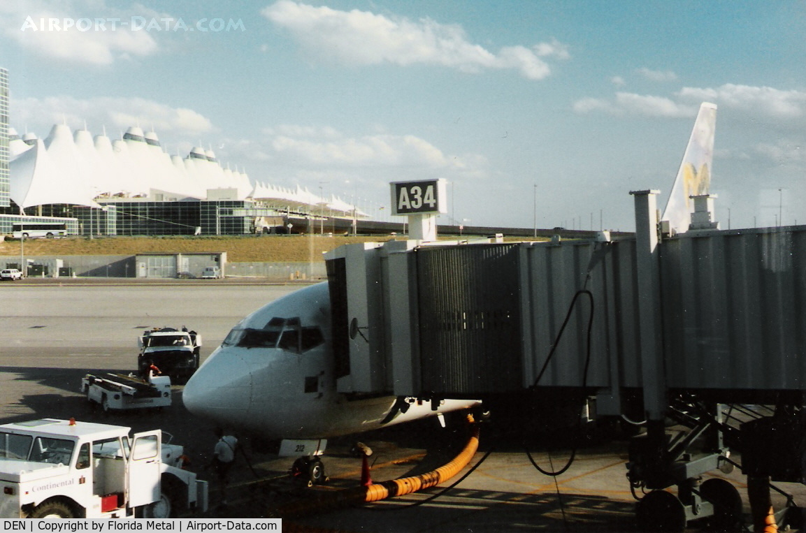 Denver International Airport (DEN) - Frontier at the gate 1996