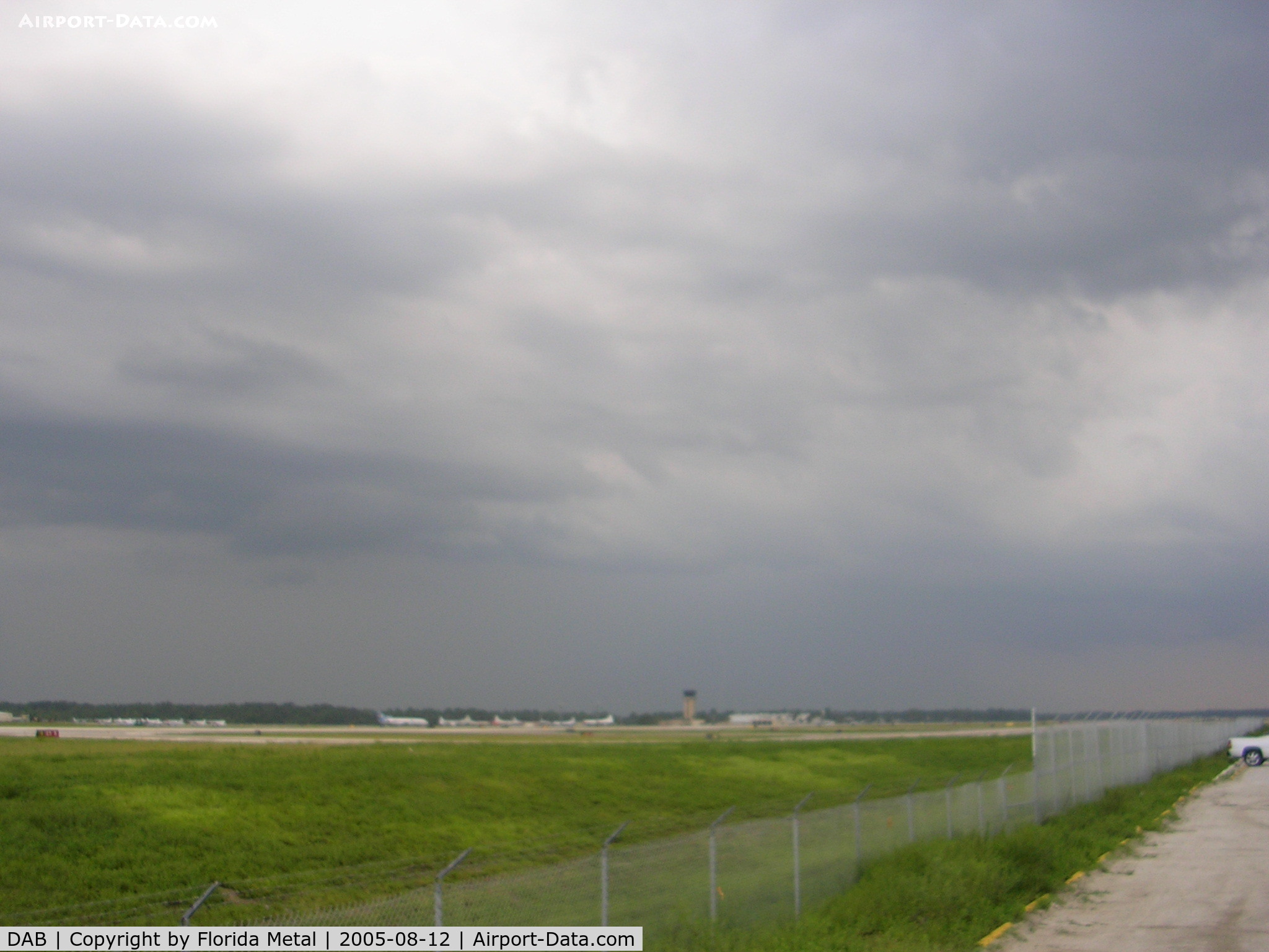Daytona Beach International Airport (DAB) - Storm lining up for Runway 7L