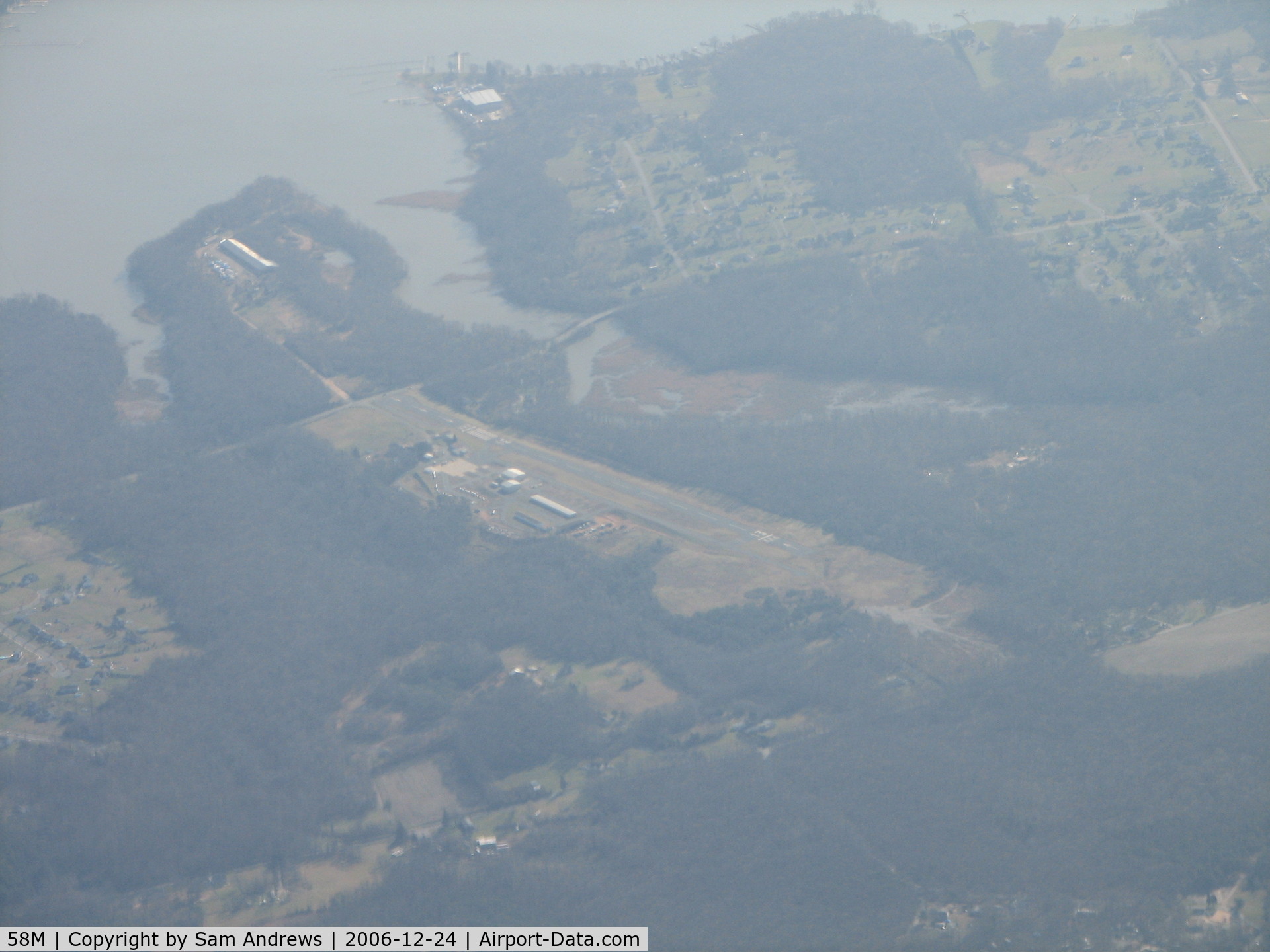Cecil County Airport (58M) - Flying over enroute from PHL to DCA 10,000 ft