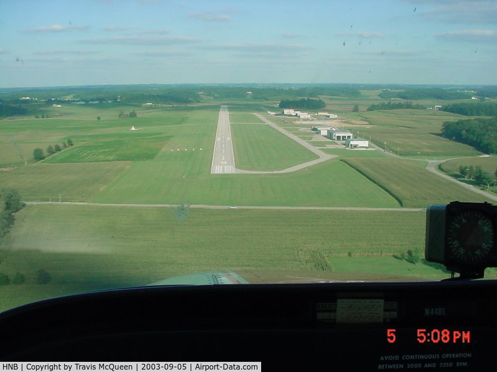 Huntingburg Airport (HNB) - Niner approach at HNB in N25852 during summer of 2003