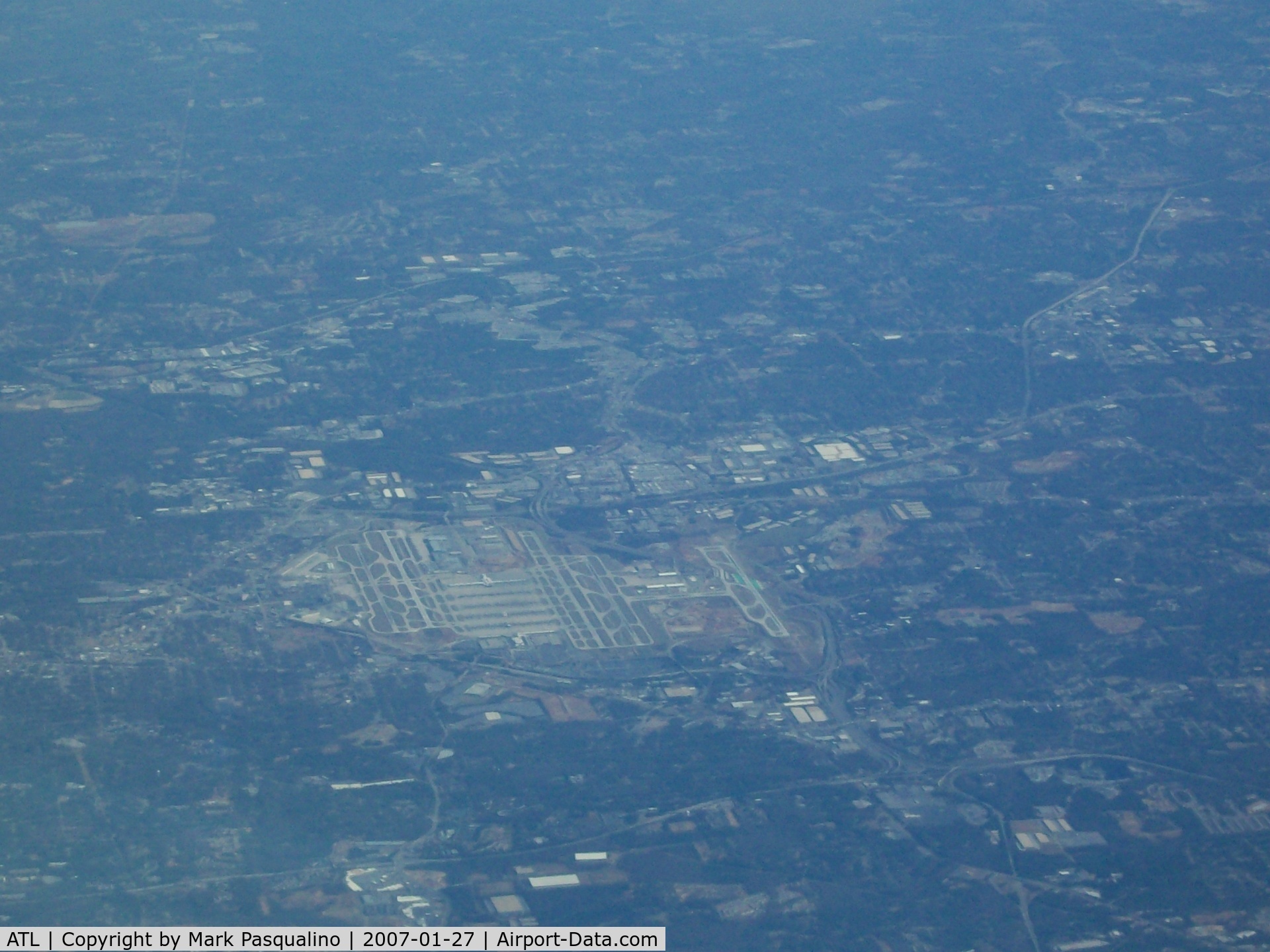 Hartsfield - Jackson Atlanta International Airport (ATL) - Atlanta Hartsfield taken from FL 410