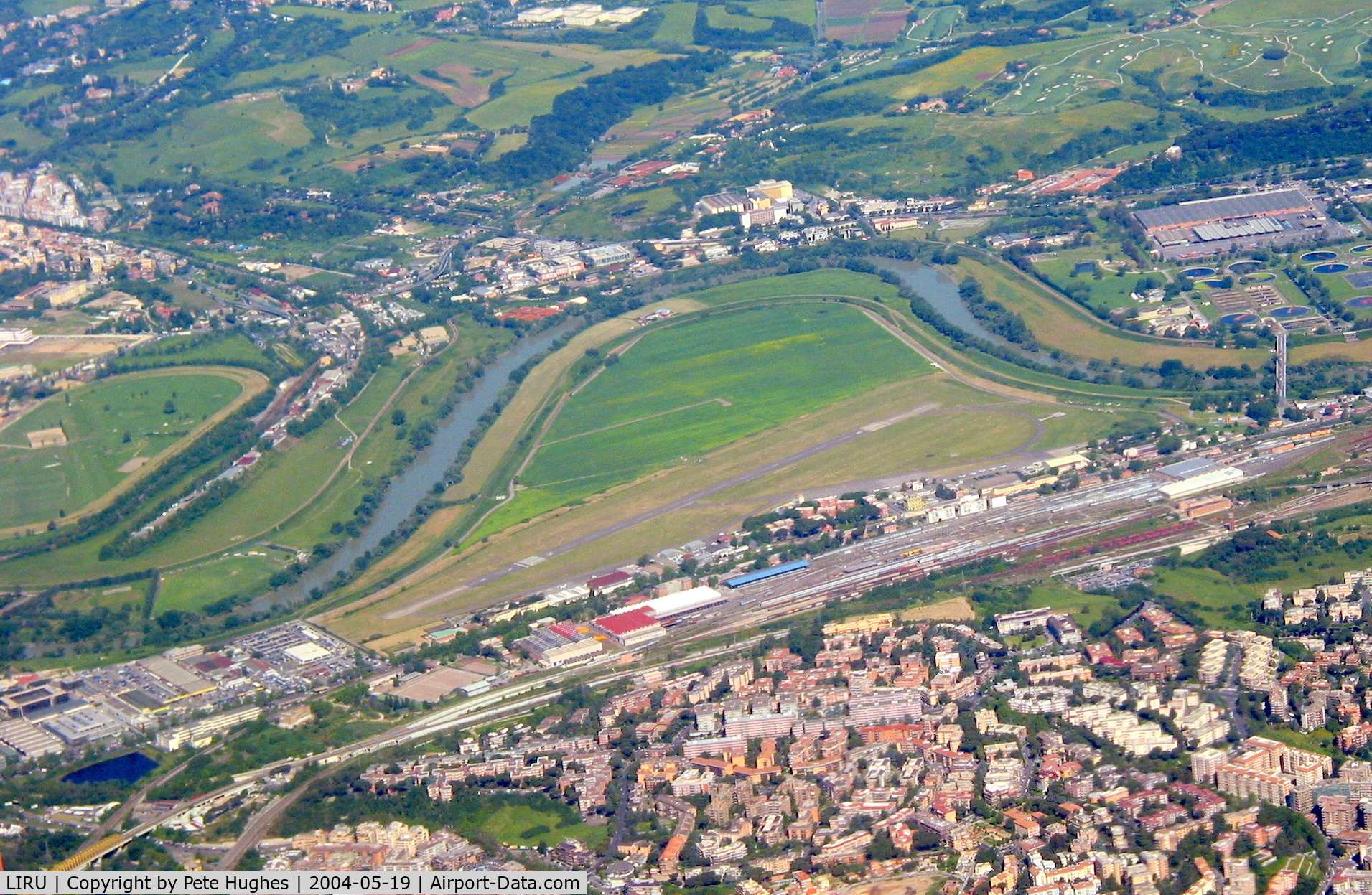 Rome Urbe Airport, Rome Italy (LIRU) - Rome - Urbe seen from a Ryanair Boeing 737
