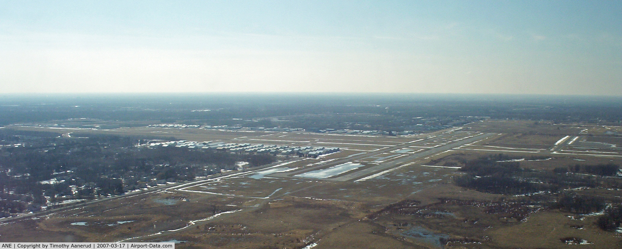 Anoka County-blaine Arpt(janes Field) Airport (ANE) - taken north east of the airport looking south west
