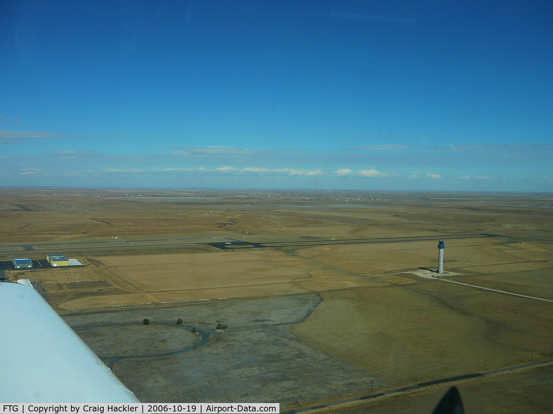 Front Range Airport (FTG) - Downwind Runway 26.
