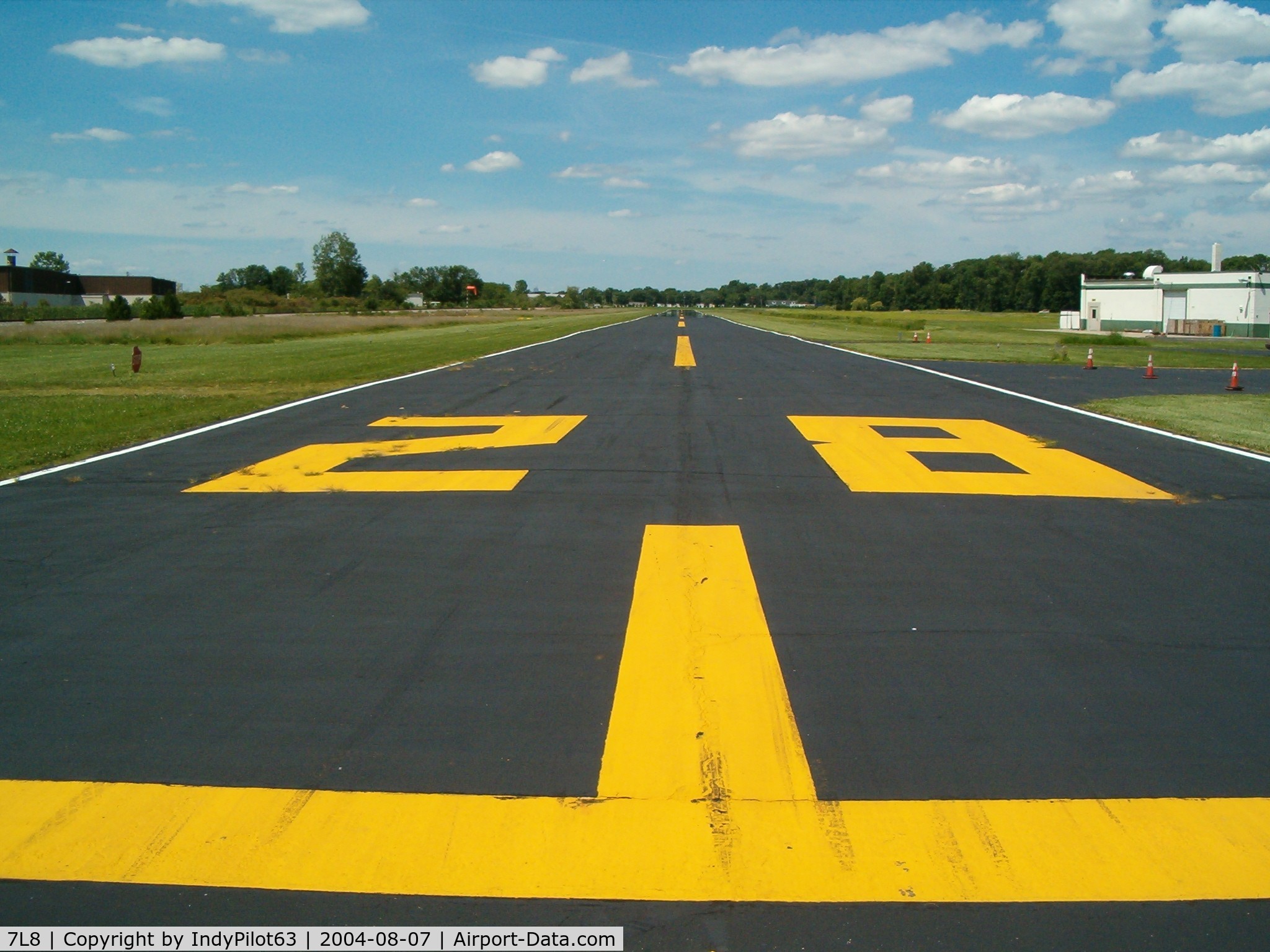 Post-air Airport (7L8) - Runway 28...partially gravel back in the 1980's, now paved.
