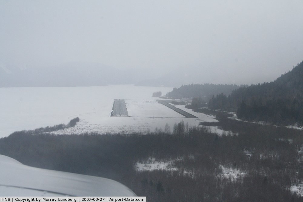 Haines Airport (HNS) - Approaching HNS 26 on a nasty winter day