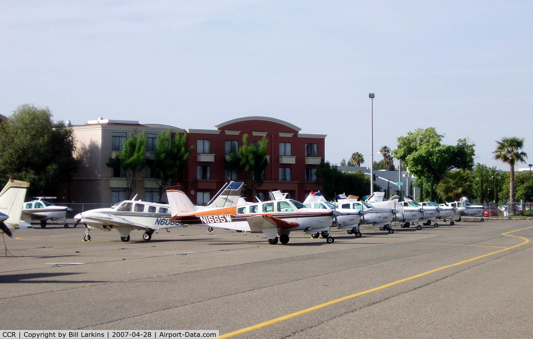 Buchanan Field Airport (CCR) - Beech aircraft and Crowne Plaza Hotel
