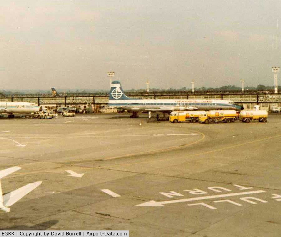 London Gatwick Airport, London, England United Kingdom (EGKK) - Gatwick 1968 - (Scanned)