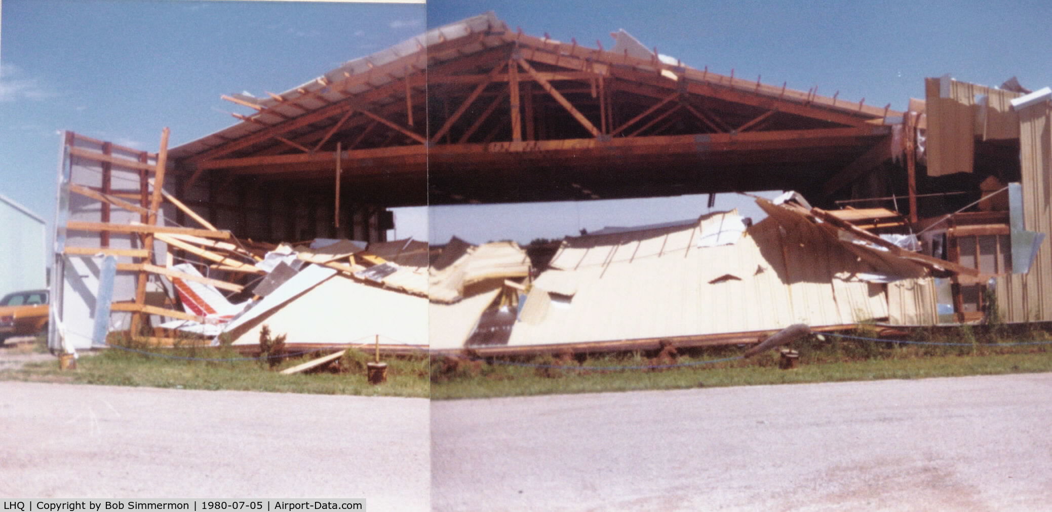 Fairfield County Airport (LHQ) - Tornado damaged maintenance shop