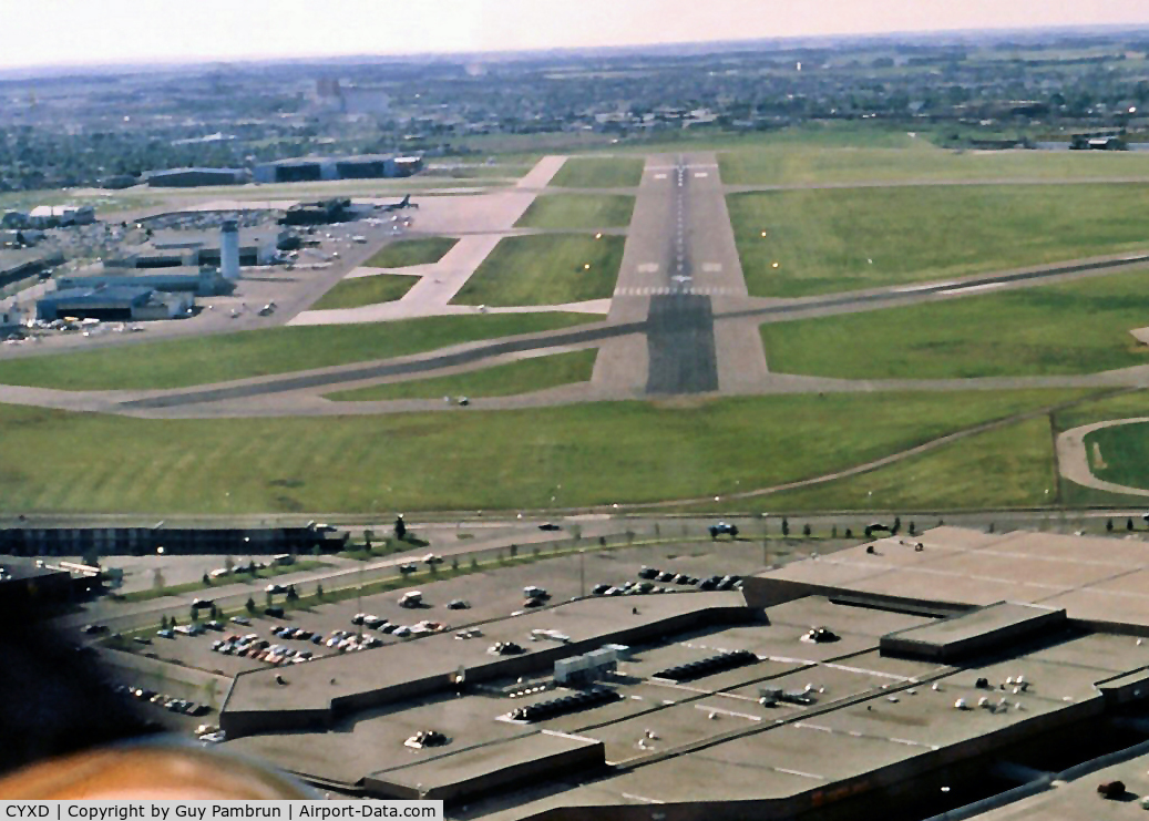 Edmonton City Centre (Blatchford Field) Airport (Edmonton City Centre Airport), Edmonton, Alberta Canada (CYXD) - Scanned from slide. Taken about 1978'ish
