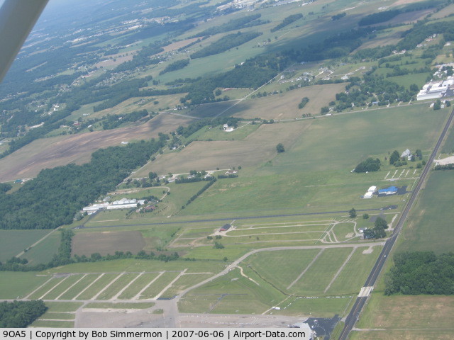 Buckeye Airport (9OA5) - From about 2500' near Buckeye Lake, OH