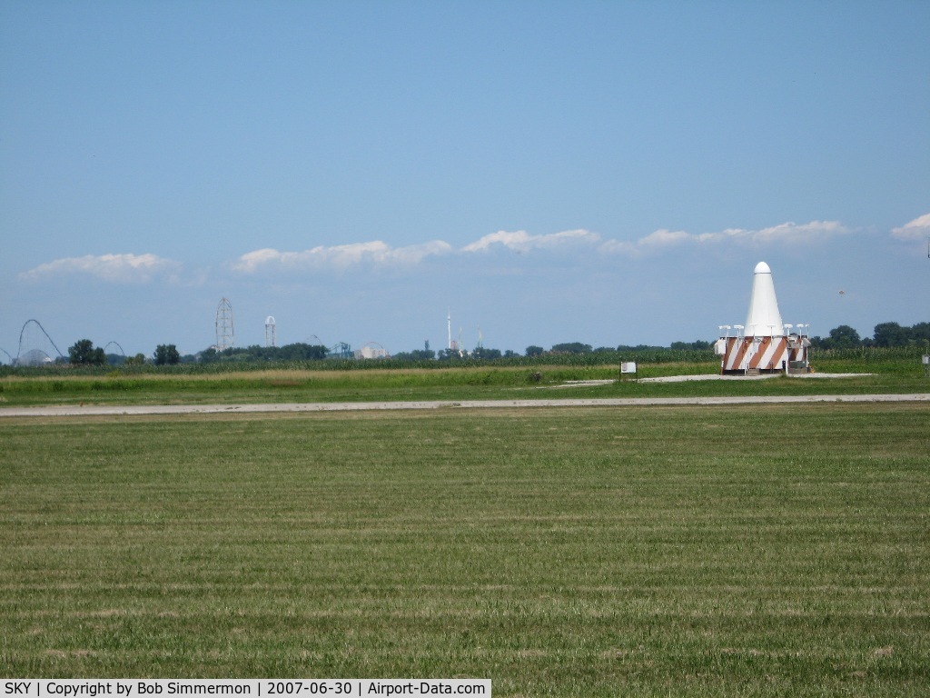 Griffing Sandusky Airport (SKY) - The VOR on the field and Cedar Point amusement park in the background.