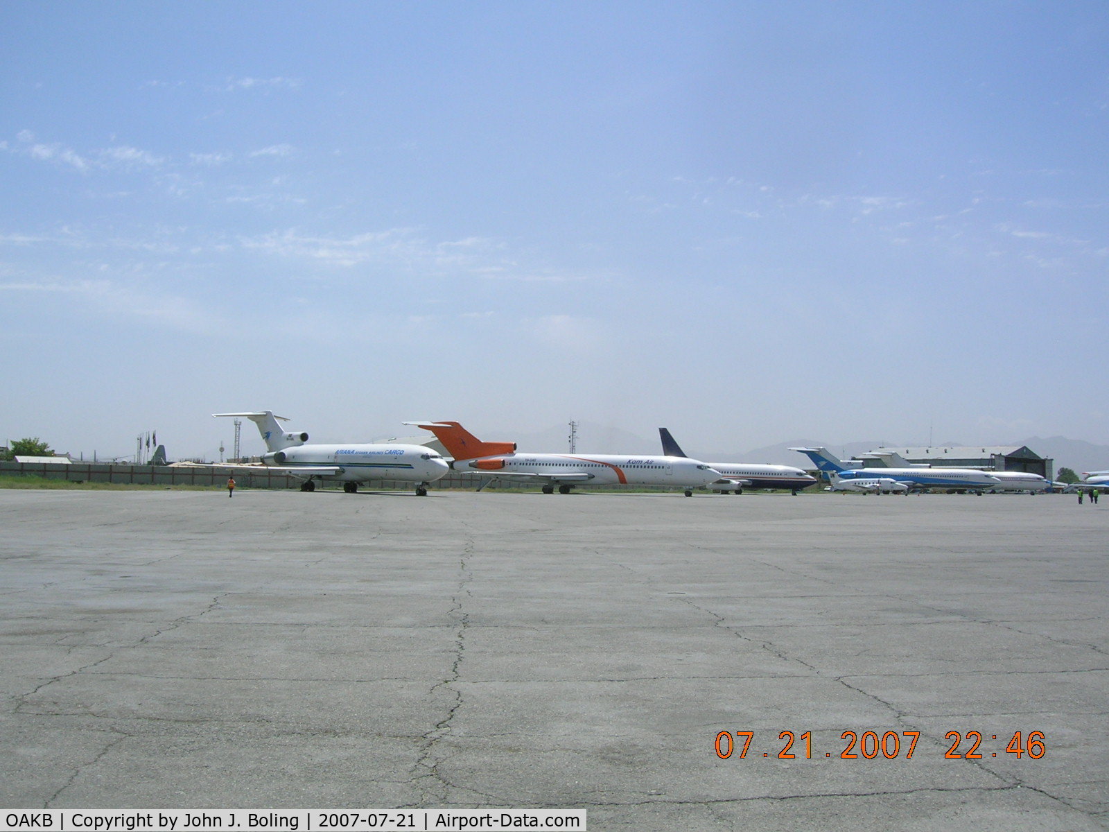Kabul International Airport, Kabul Afghanistan (OAKB) - Old 727s and 737-200s don't die - they move to Kabul