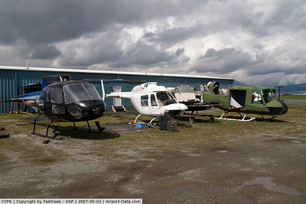 Pitt Meadows Airport (Pitt Meadows Regional Airport), Pitt Meadows, British Columbia Canada (CYPK) - Some stored helis