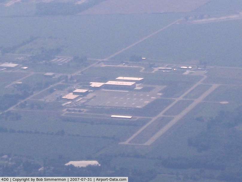 Abrams Municipal Airport (4D0) - From 8500' over Lansing