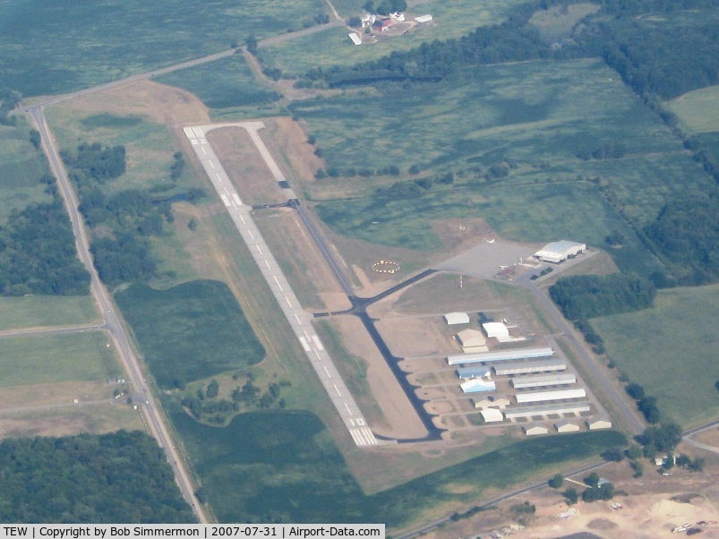 Mason Jewett Field Airport (TEW) - View from 5500'