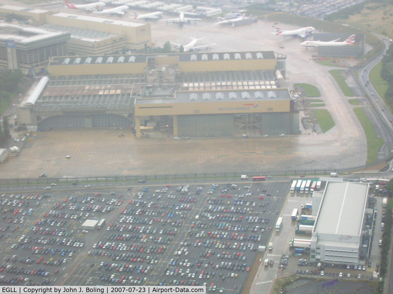 London Heathrow Airport, London, England United Kingdom (EGLL) - British Airways Maintenance Hangar at Heathrow