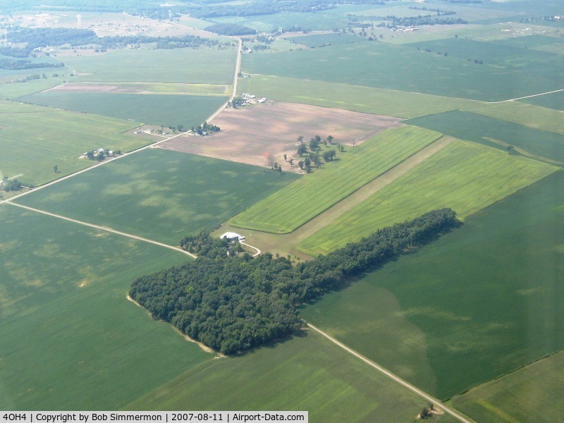 Millertime Airport (4OH4) - View from 3000'.