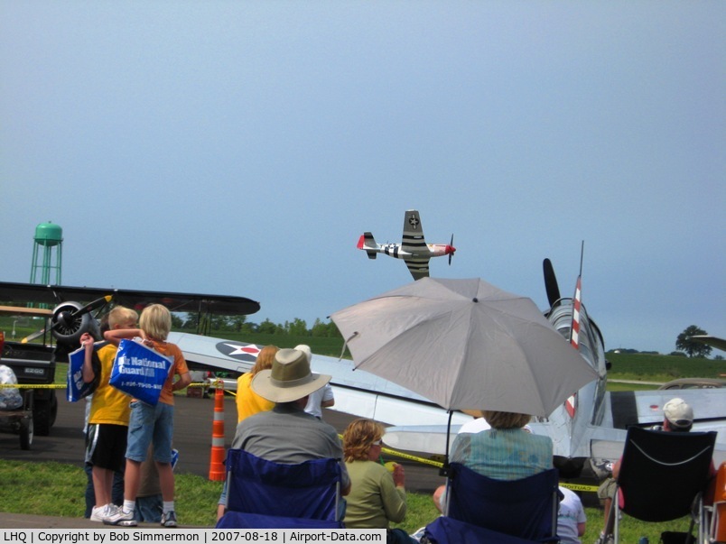 Fairfield County Airport (LHQ) - P51 Mustang (N51VE) at Wings of Victory Airshow - Lancaster, OH