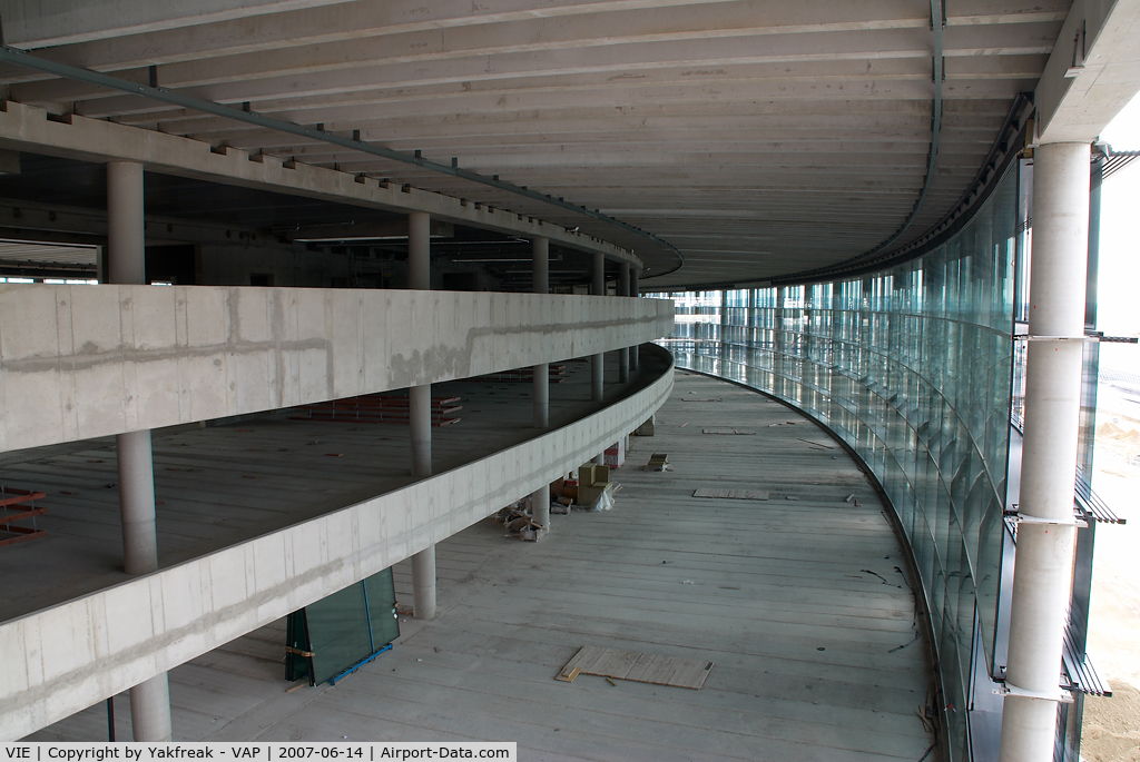 Vienna International Airport, Vienna Austria (VIE) - Terminal Skylink construction area