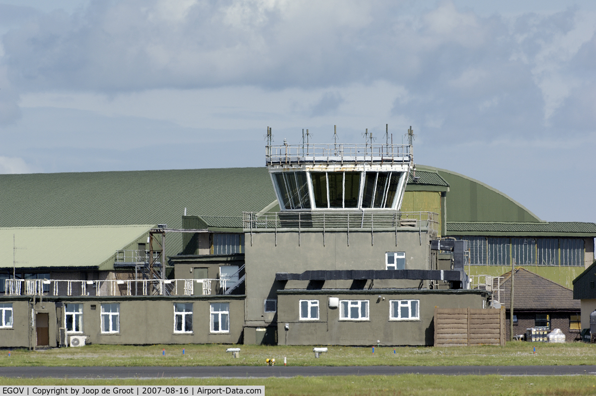 Anglesey Airport (Maes Awyr Môn) or RAF Valley, Anglesey United Kingdom (EGOV) - Control tower at RAF Valley