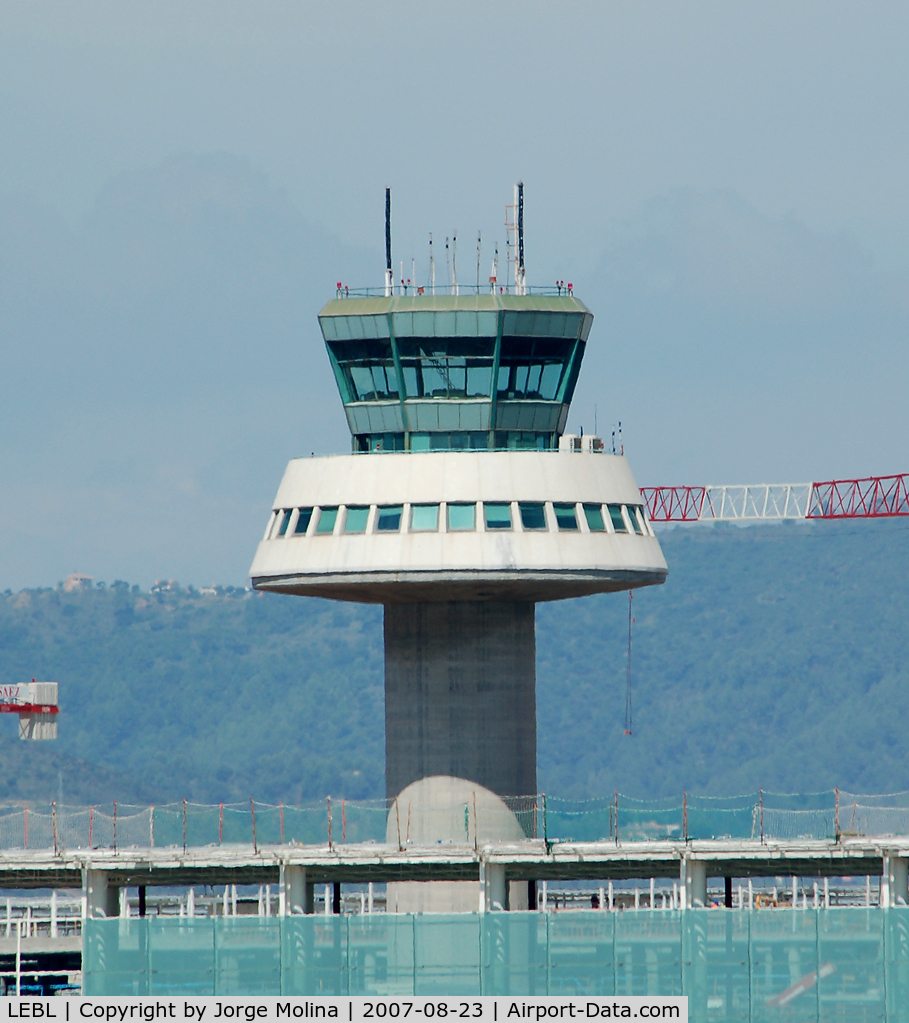Barcelona International Airport, Barcelona Spain (LEBL) - ATC Tower, inaugurated in 1996 and operative until July of this year.