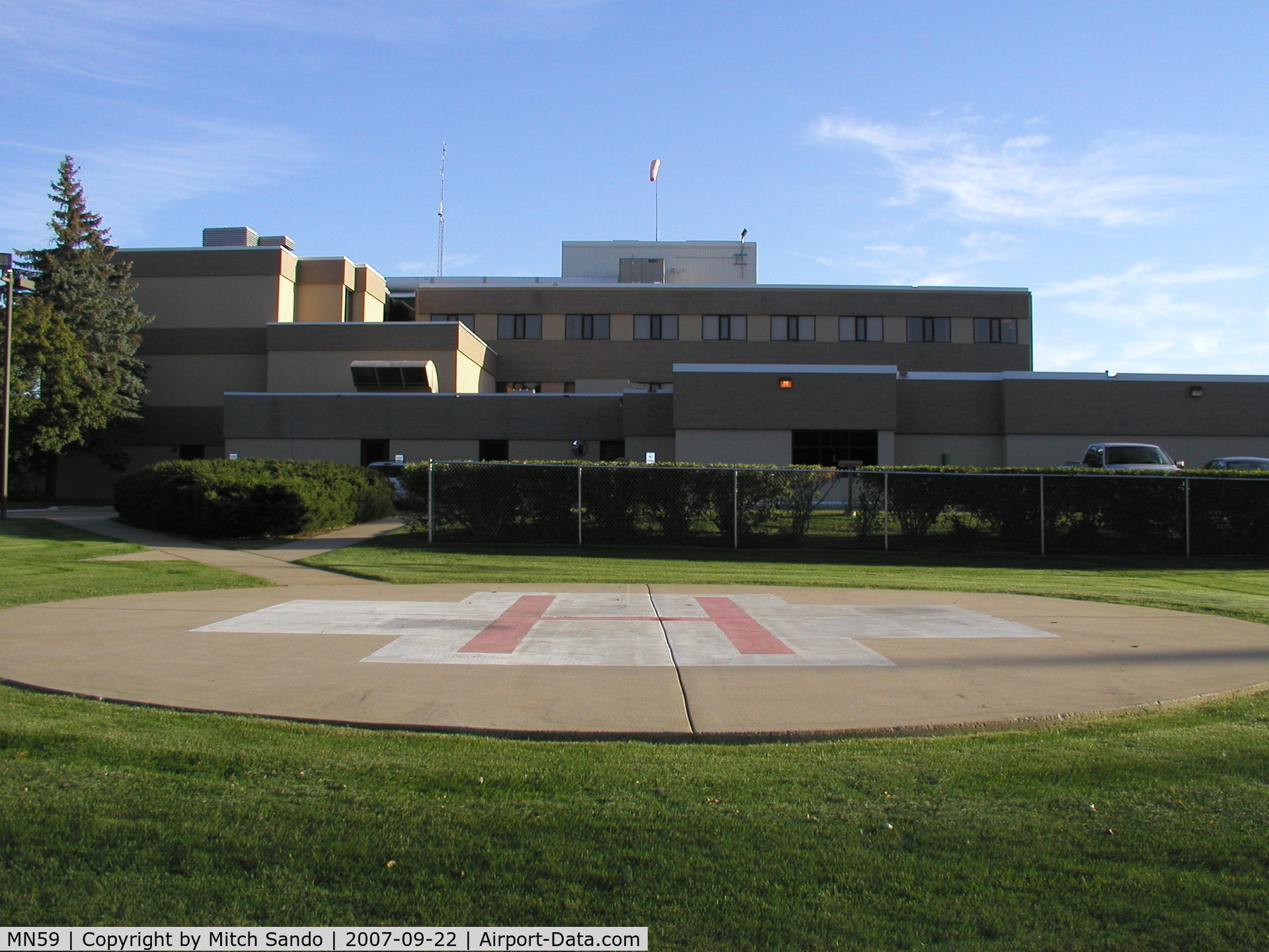District One Hospital Heliport (MN59) - District One Hospital in Faribault, MN.
