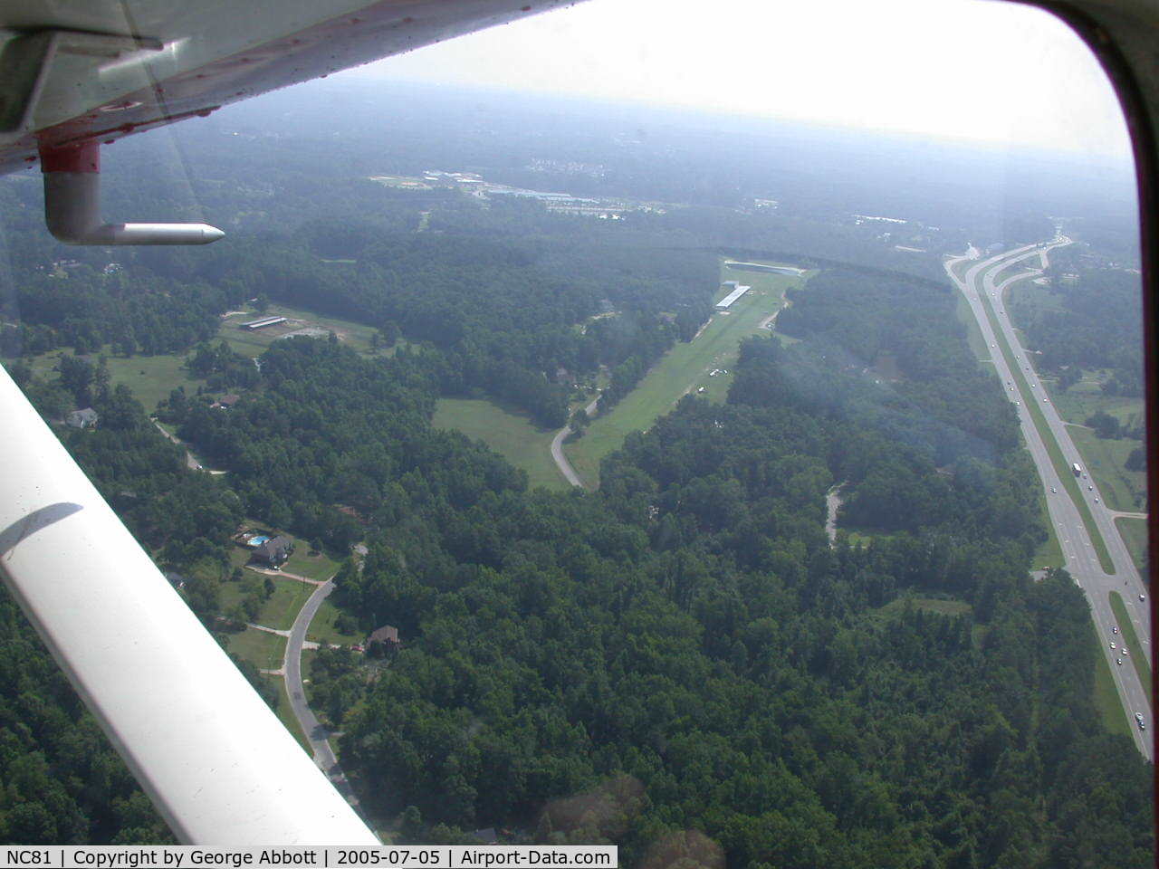Cox Airport (NC81) - Looking East