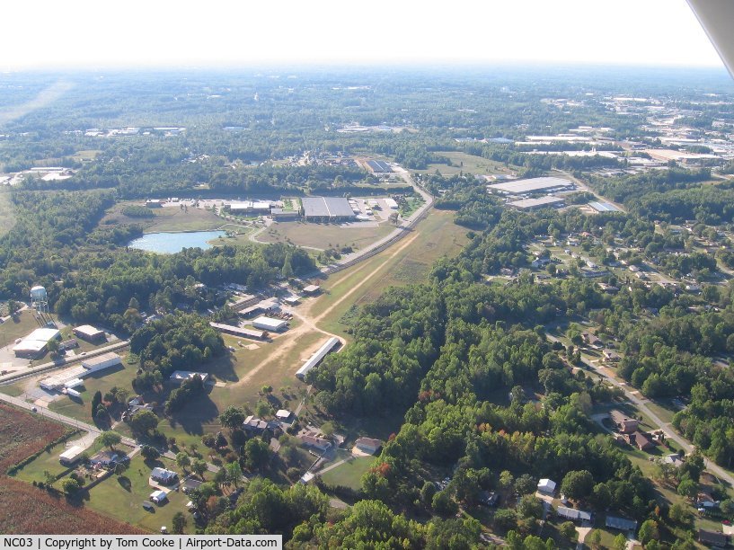 Darr Field Airport (NC03) - looking west