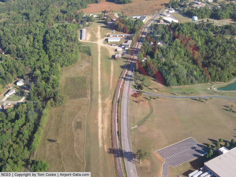 Darr Field Airport (NC03) - crossing overhead the field