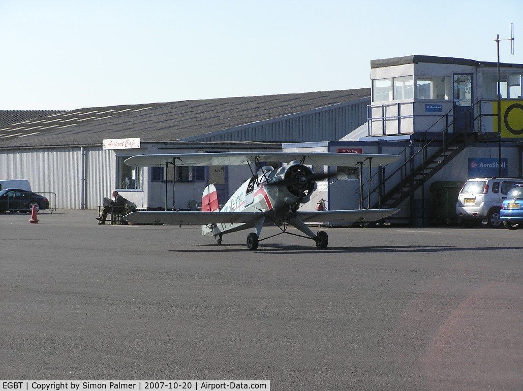Turweston Aerodrome Airport, Turweston, England United Kingdom (EGBT) - View of the tower at Turweston