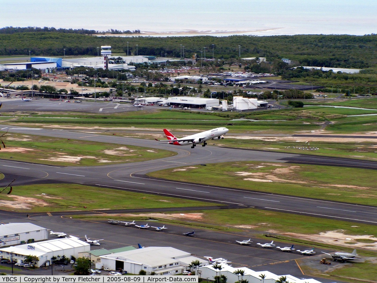 Cairns International Airport, Cairns, Queensland Australia (YBCS) - View from the adjacent Mountain park