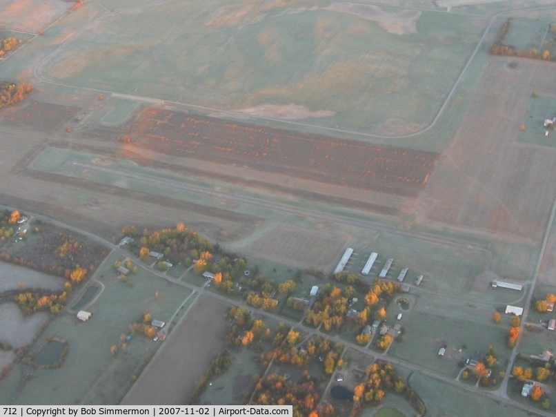 Reese Airport (7I2) - From 4500' on a frosty fall morning