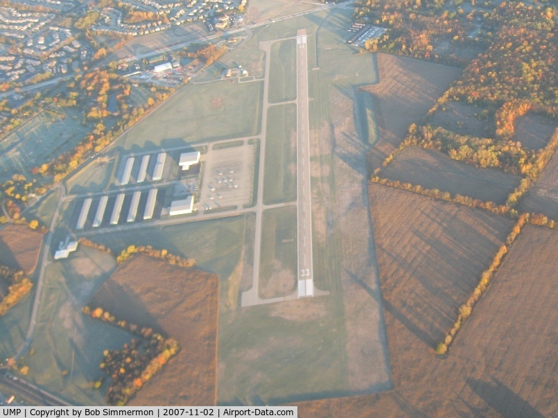 Indianapolis Metropolitan Airport (UMP) - From 4500' on a frosty fall morning