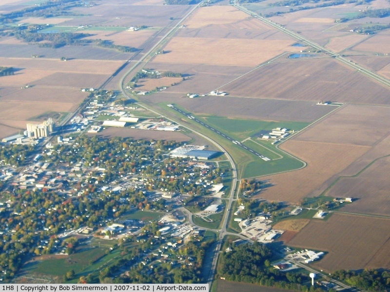 Casey Municipal Airport (1H8) - From 4500' on a frosty fall morning