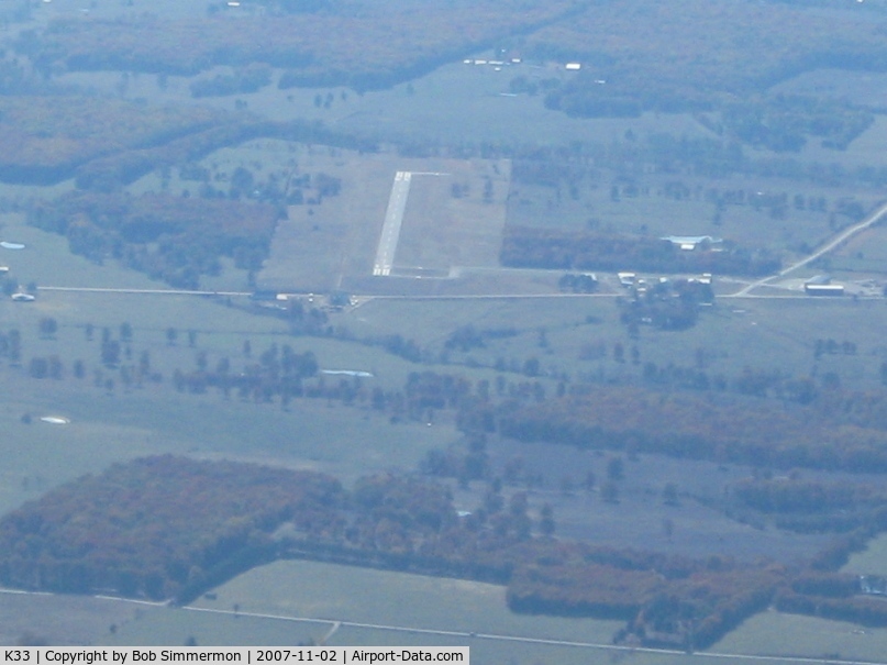 Salem Memorial Airport (K33) - Looking south from 4500'